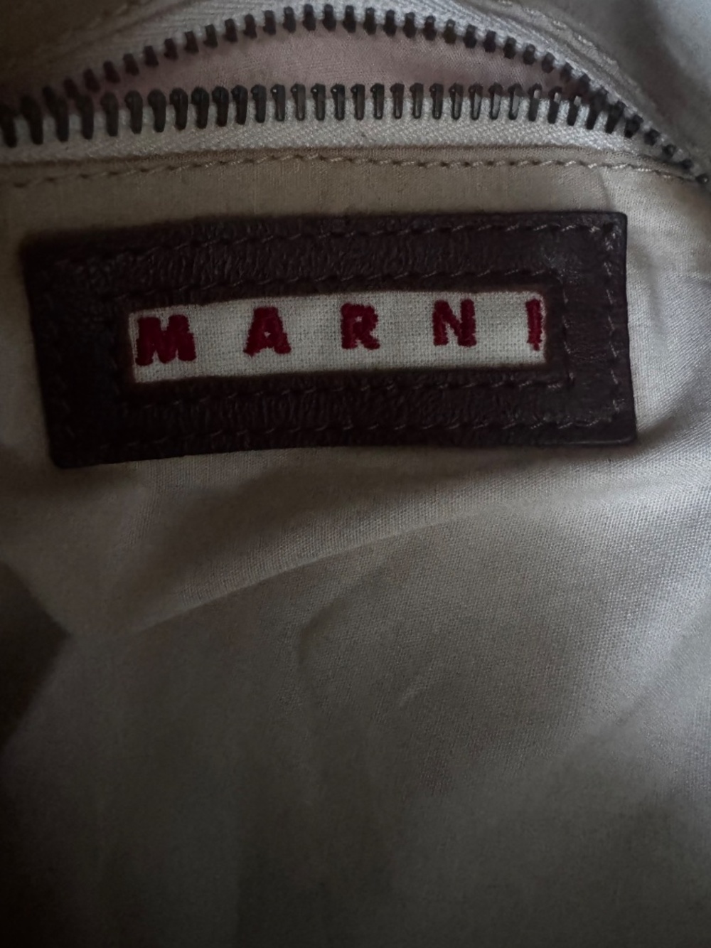 MARNI CANVAS & COTTON LARGE TOTE WOOD EMBELLISHED HANDLES - Picture 6 of 12